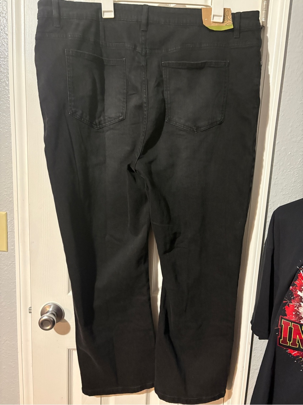 Serra Black High-Rise Straight Leg Jeans with Tag sz XL - Picture 4 of 10